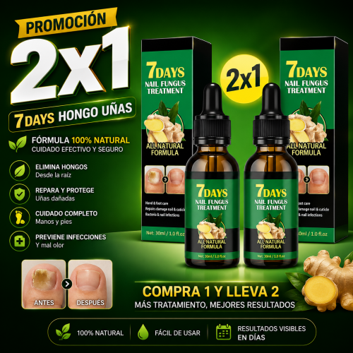 2X1 7 DAYS - HONGO UÑAS