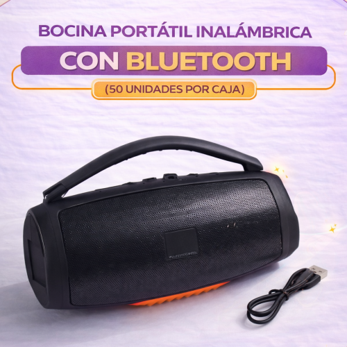 BOCINA PORTATIL INALÁMBRICA CON BLUETOOTH (50 UND X CAJA) BOONSBOX3