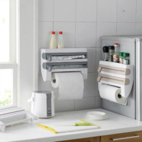 LLEGÓ EL ORGANIZADOR DE PAPEL PARA COCINA 4 EN 1