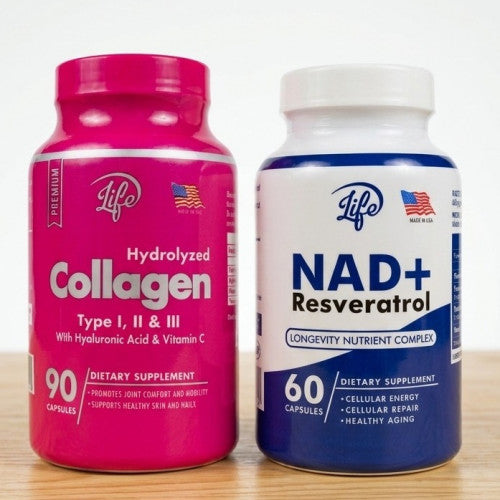 COMBO JUVENTUD ETERNA & FIRMEZA (COLAGENO+NAD RESVERATROL)