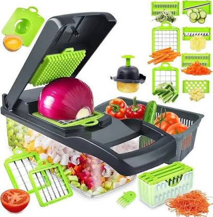 CORTADOR DE VEGETALES MULTIFUNCIONAL 22 PIEZAS 45196 (18/ 24 UND X CAJA)