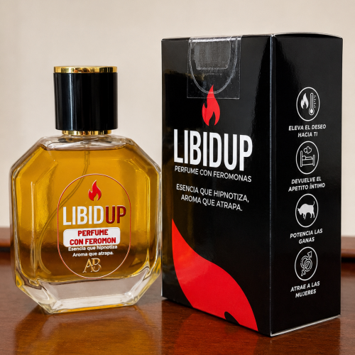 PERFUME VIRAL CON FEROMONAS LIBIDUP HOMBRE (50 ML - ÚNICO)